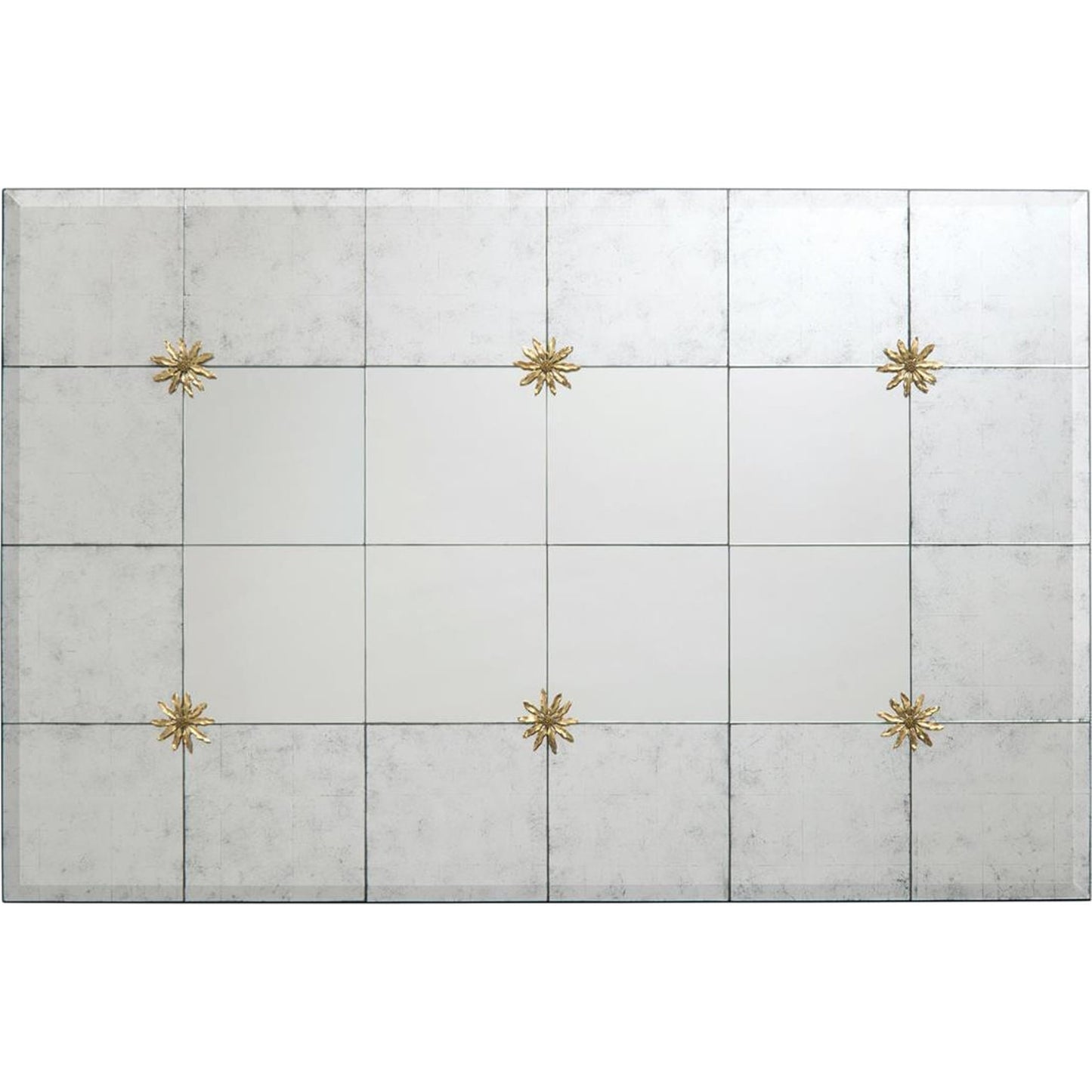 001 SR-771576 | Additional Silo | Abbey Mirror by John-Richard in brass and antique eglomise. Made from mdf, celtis veneer, glass in a traditional style.