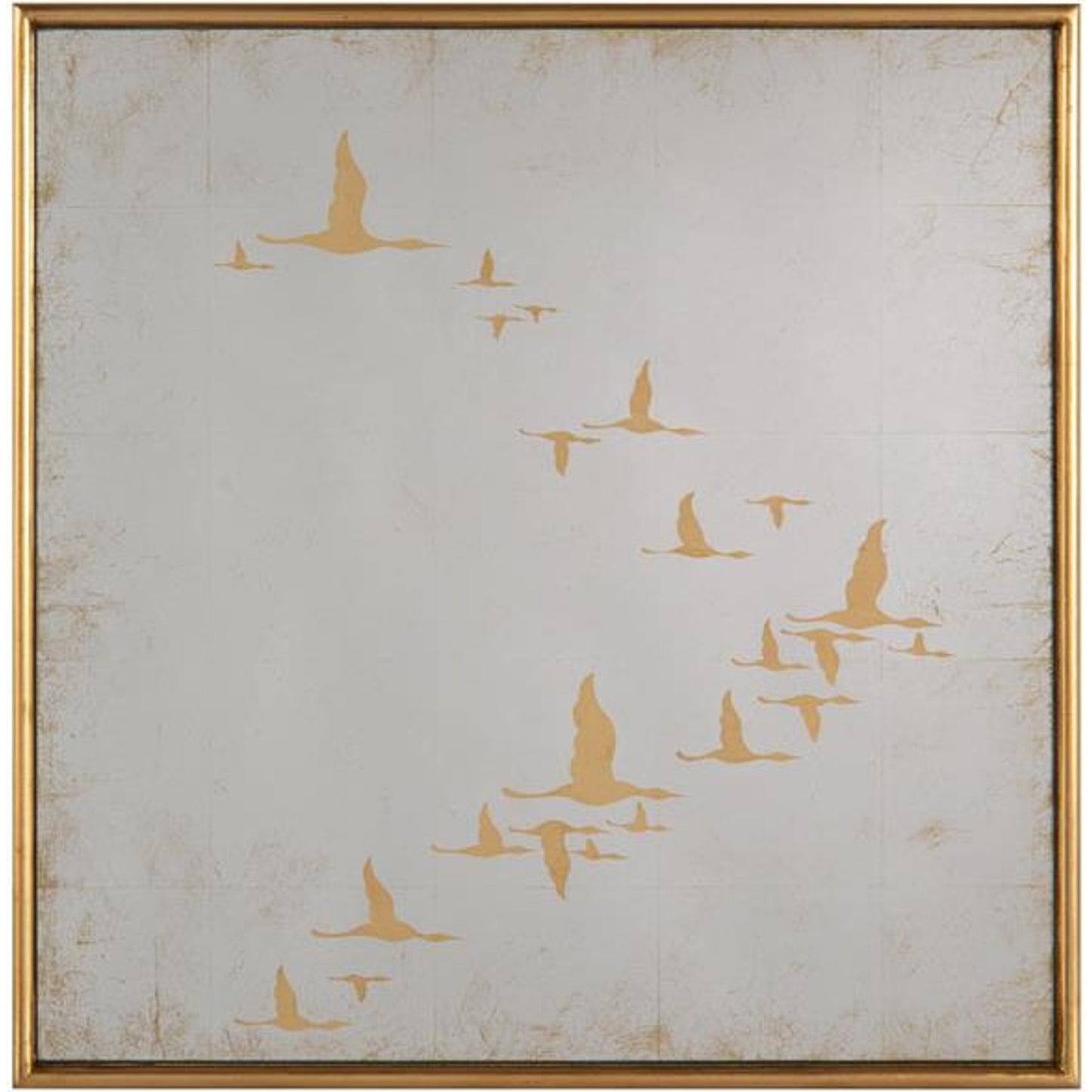 002 SR-865502 | Additional Silo | Migration Mirrors by John-Richard in gold. Made from steel in a modern style.