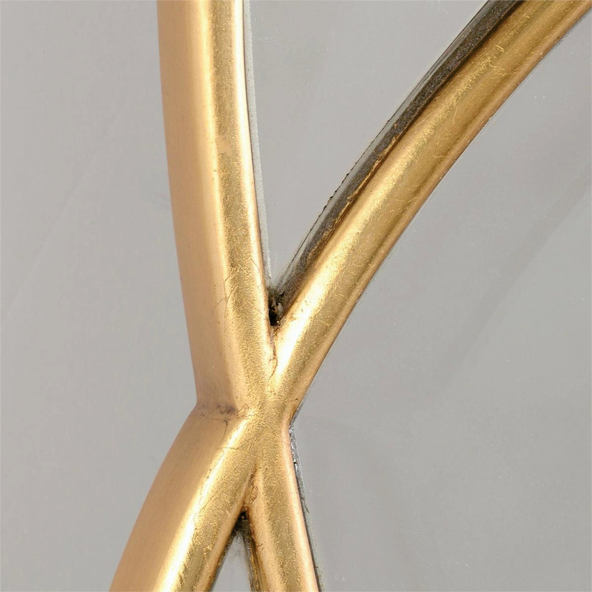 Eclipse Mirror by John-Richard in gold. Made from unique in a modern style.