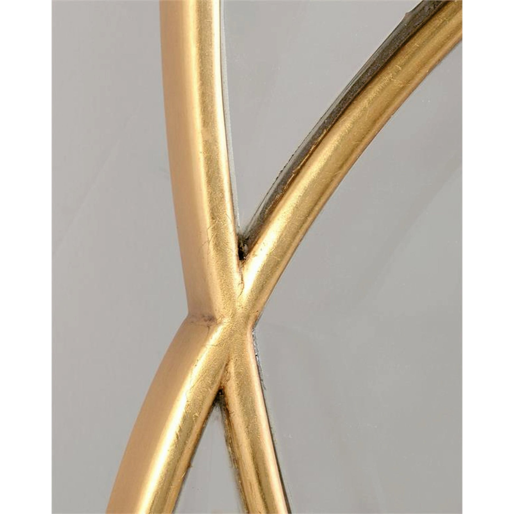 Eclipse Mirror by John-Richard in gold. Made from unique in a modern style.