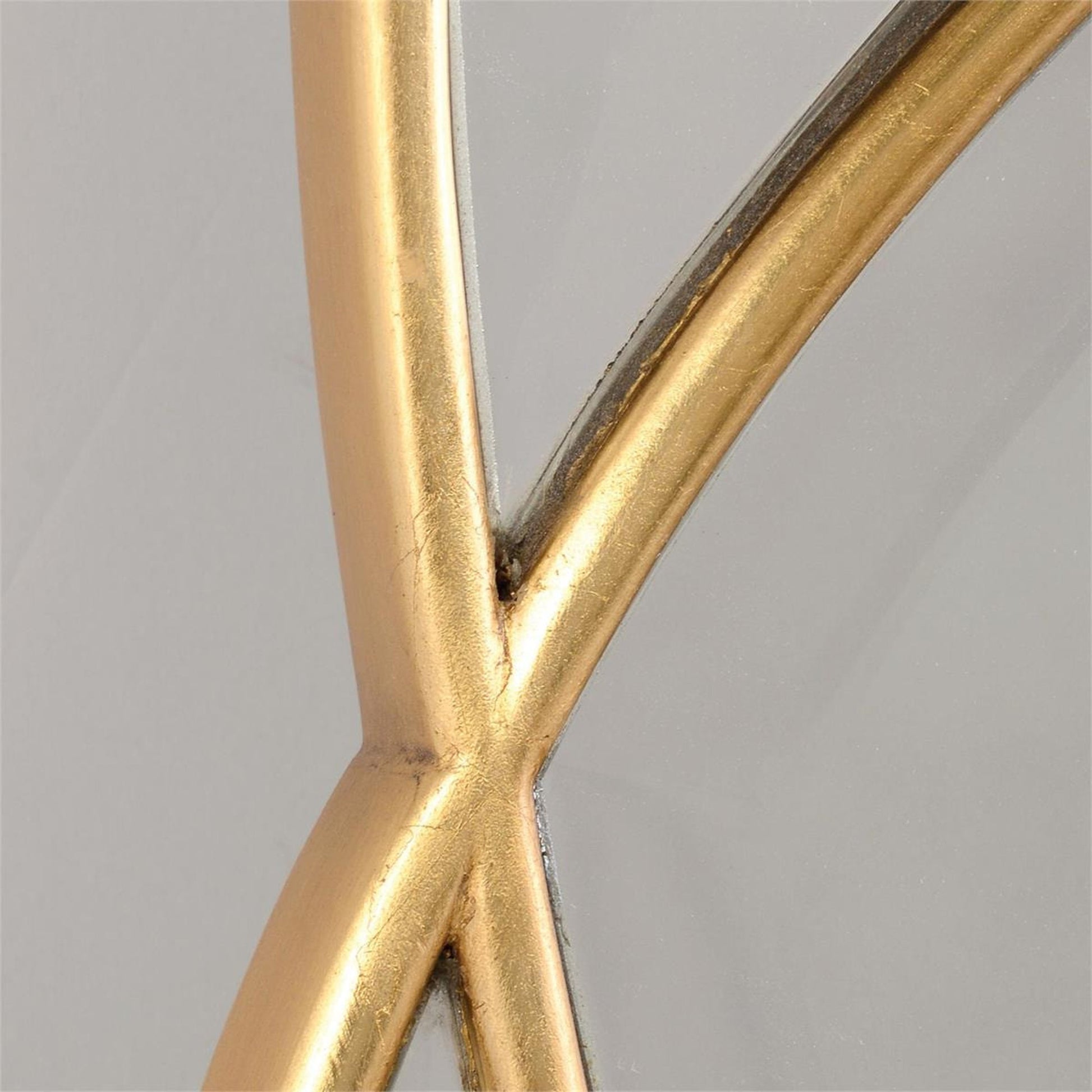 Eclipse Mirror by John-Richard in gold. Made from unique in a modern style.