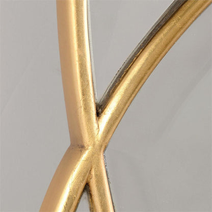 Eclipse Mirror by John-Richard in gold. Made from unique in a modern style.