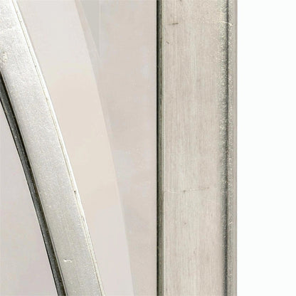 Symmetry Mirror by John-Richard in pewter, silver. Made from unique in a transitional style.