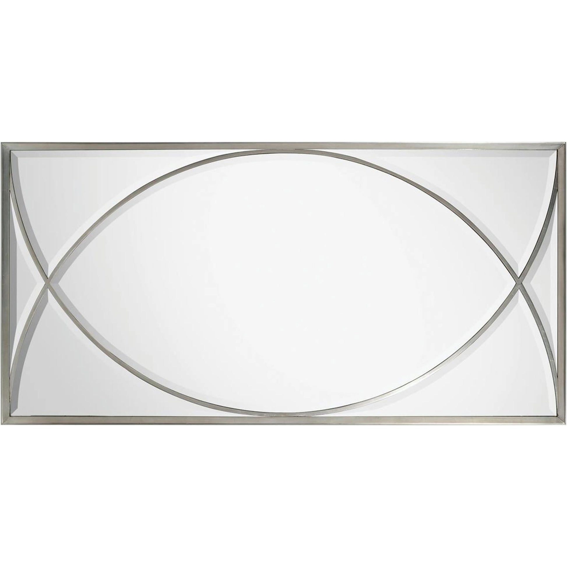 Symmetry Mirror by John-Richard in pewter, silver. Made from unique in a transitional style.
