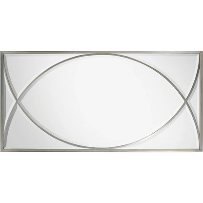 Symmetry Mirror by John-Richard in pewter, silver. Made from unique in a transitional style.