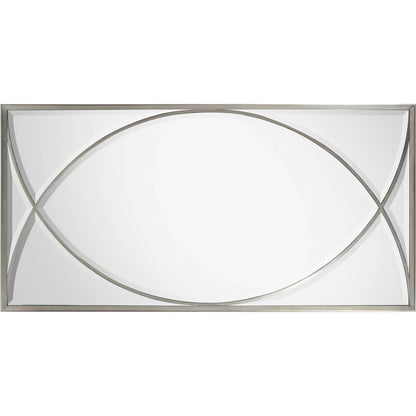Symmetry Mirror by John-Richard in pewter, silver. Made from unique in a transitional style.