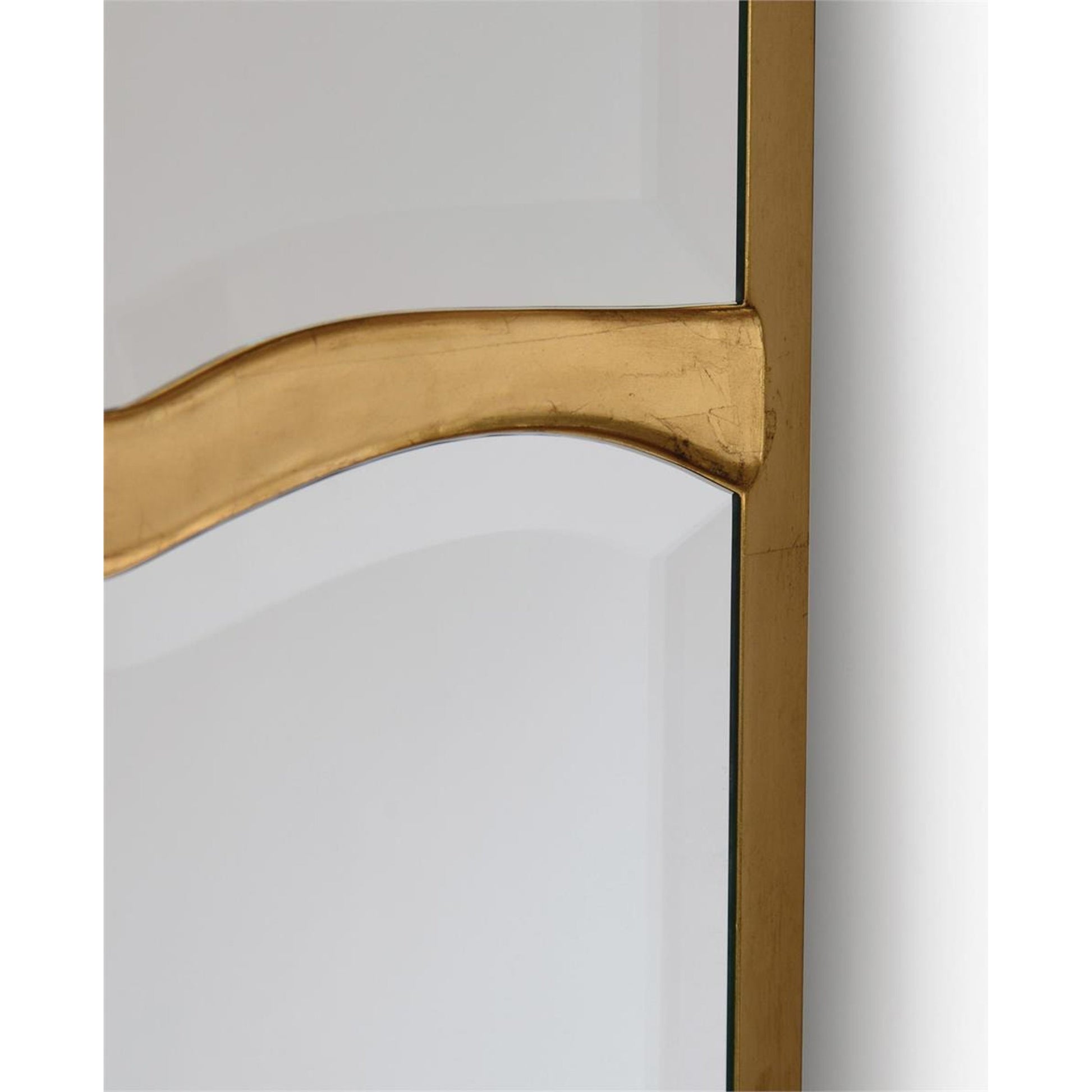 Revne Mirror by John-Richard in gold. Made from unique in a modern style.