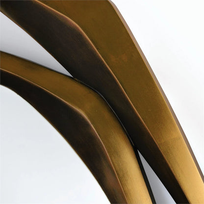 Havant Mirror by John-Richard in bronze, gold and dark bronze, gold. Made from mdf, beech solid in a modern style.