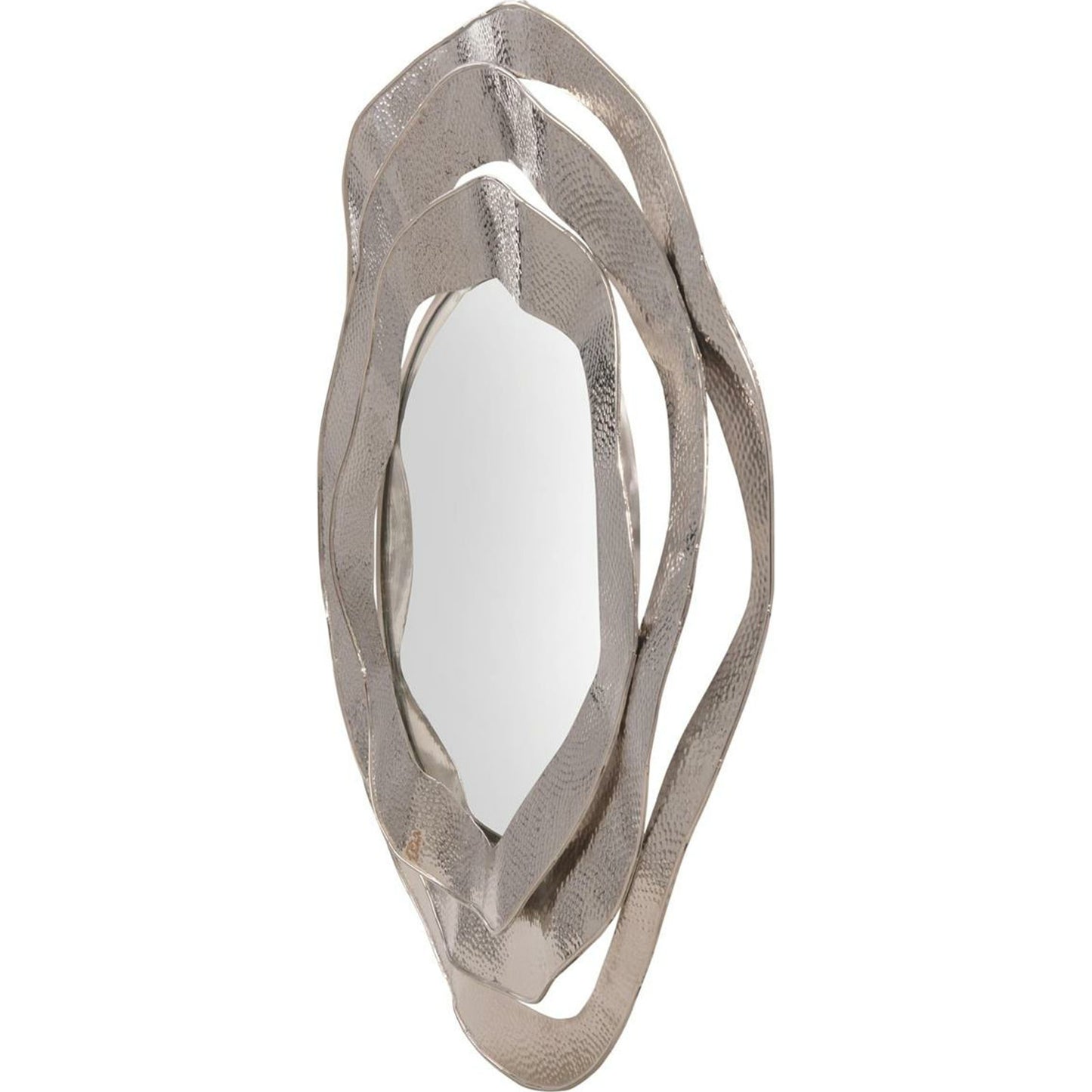 003 SR-865348 | Additional Silo | Ripple Frame Mirror by John-Richard in nickel. Made from nickel in a modern style.