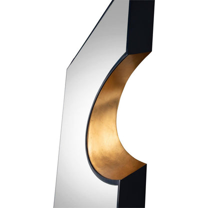 Covet Mirror by John-Richard in navy blue, gold. Made from unique in a modern style.