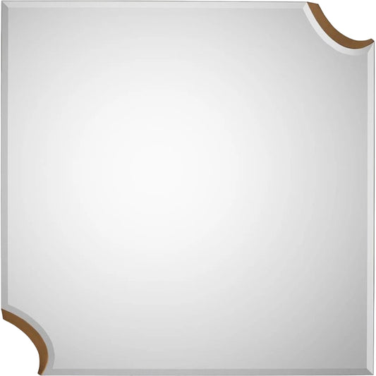 Minus Corners Mirror by John-Richard in gold. Made from unique in a modern style.