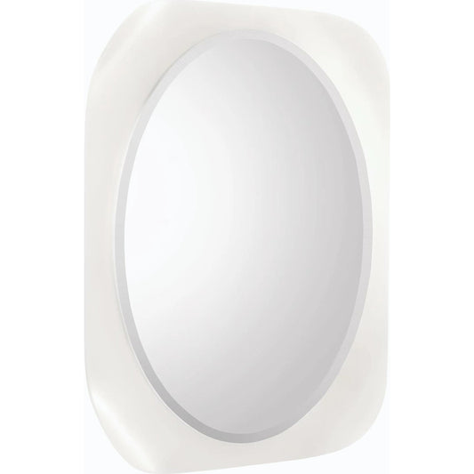 Silver Forma Mirror by John-Richard. Made from unique in a modern style.