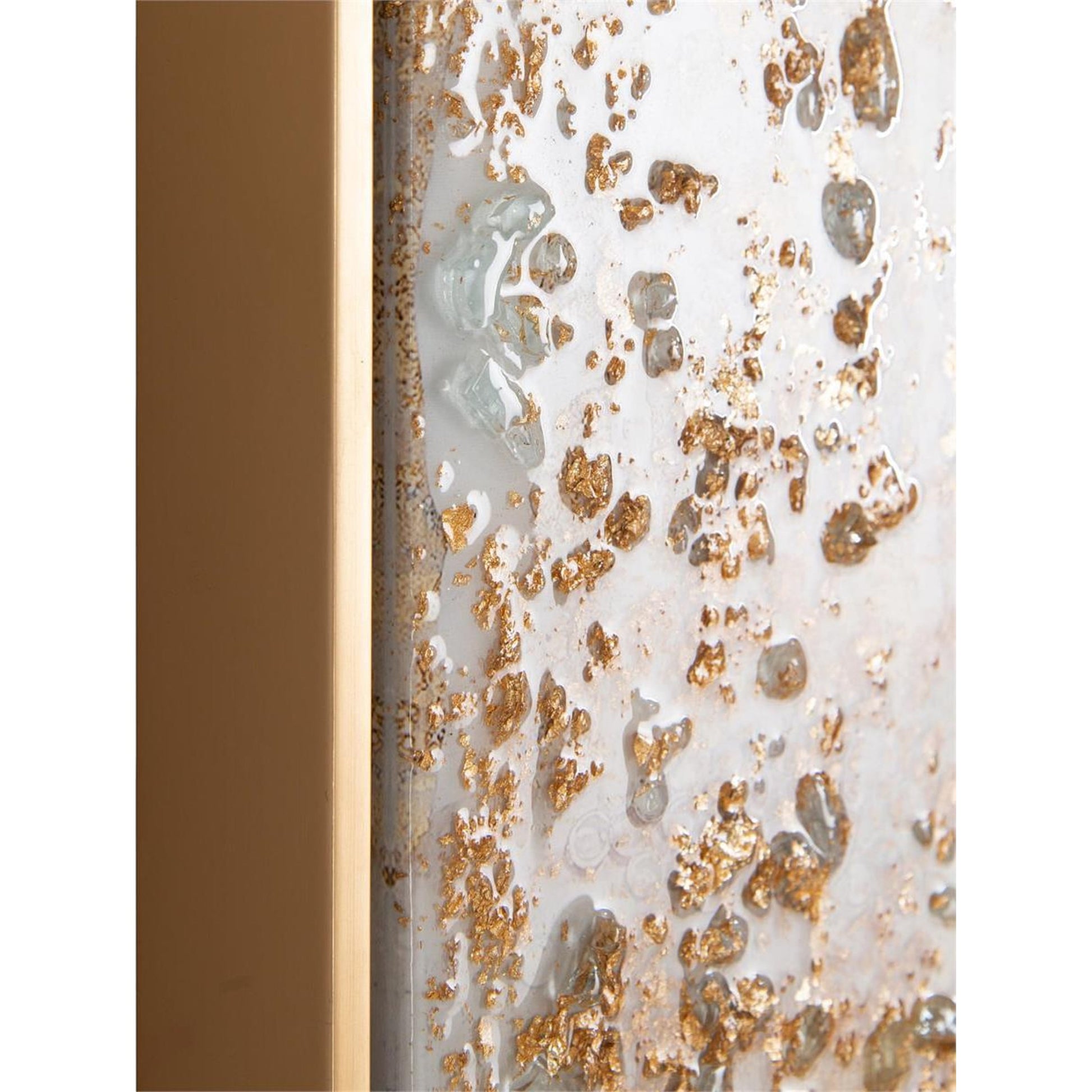 Mary Hong's Aureate Mirror by John-Richard in gold. Made from unique in a modern style.