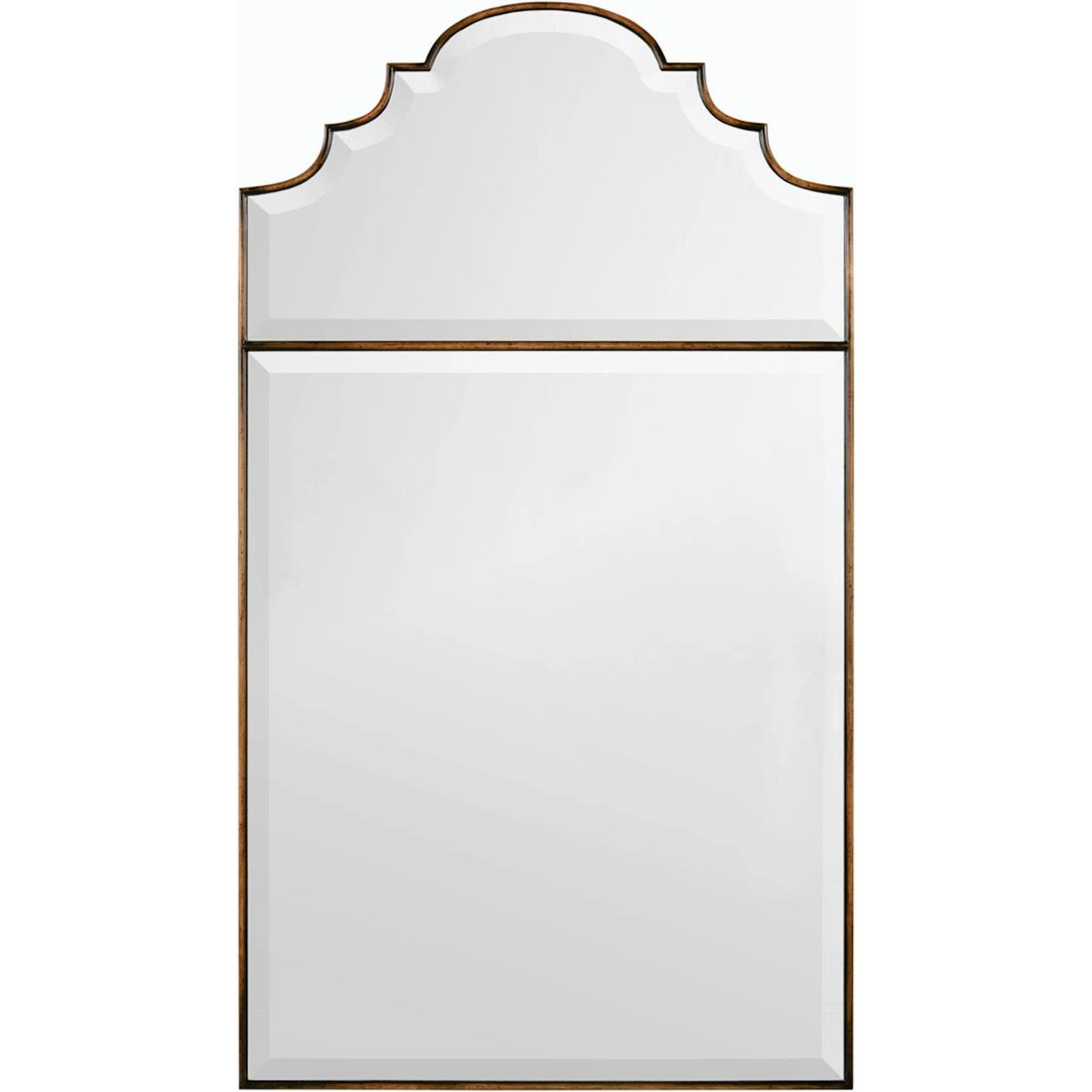 August Mirror by John-Richard. Made from unique in a transitional style.
