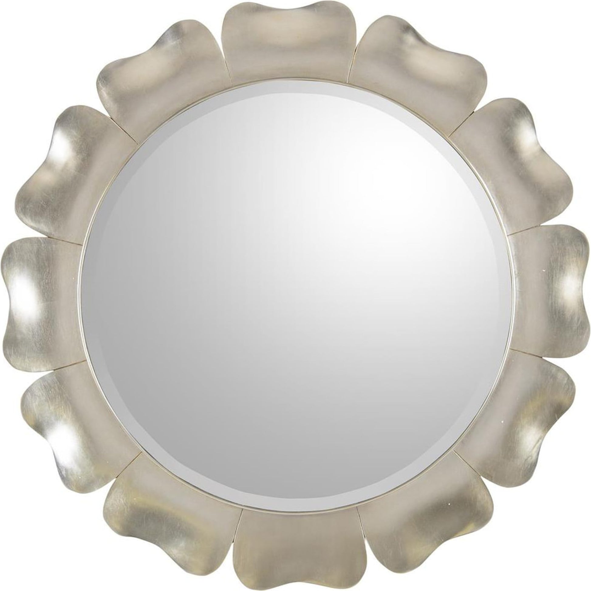 Leyla Mirror by John-Richard in champagne. Made from unique in a transitional style.