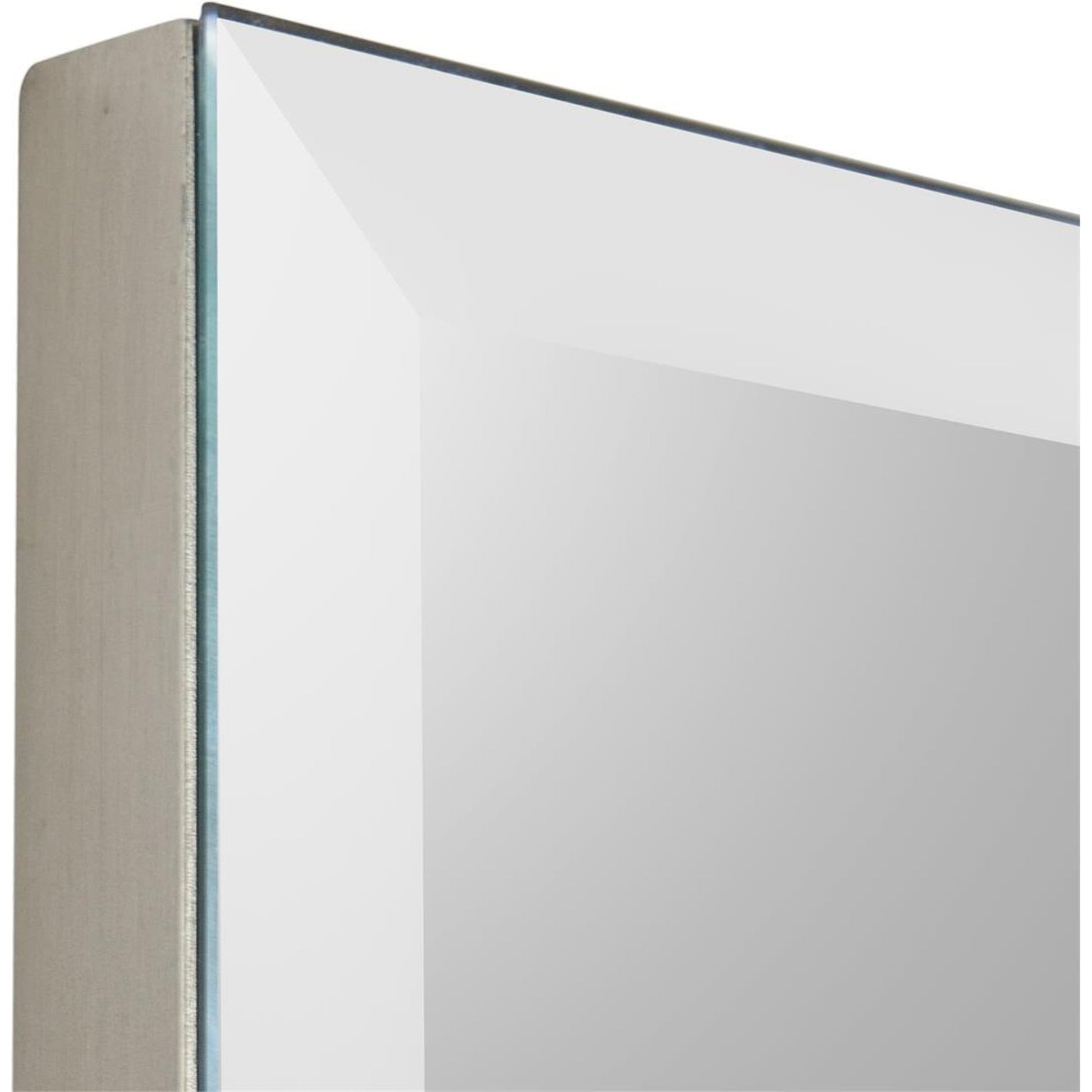 Nickolas Mirror by John-Richard in silver. Made from unique in a modern style.