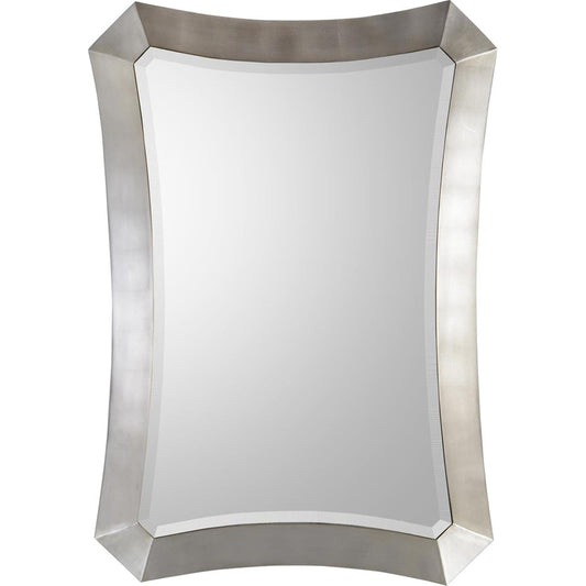Cosima Mirror by John-Richard in silver leaf. Made from unique in a modern style.