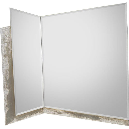 Quinn Mirror by John-Richard in natural and truro silver. Made from unique in a modern style.