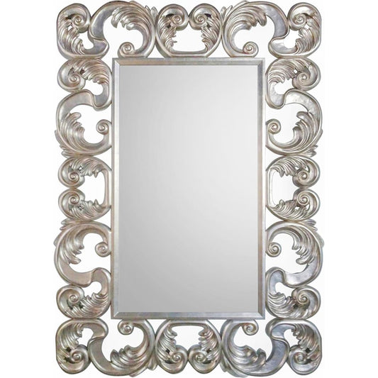 Montelena Mirror by John-Richard in silver. Made from unique in a transitional style.