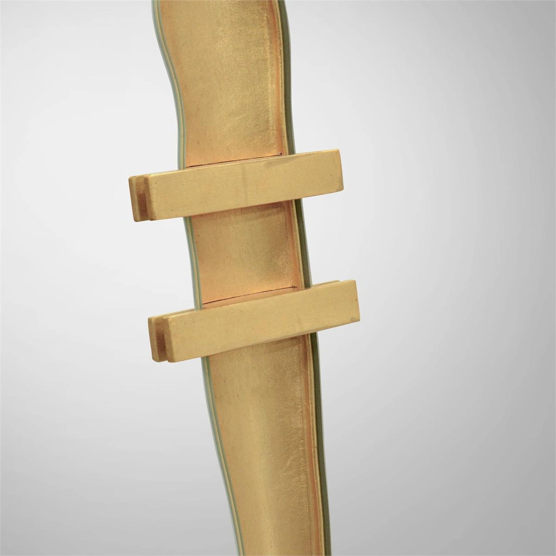 Riveting Mirror by John-Richard in gold. Made from unique in a modern style.