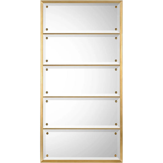 Labouré Mirror by John-Richard in gold. Made from unique in a modern style.