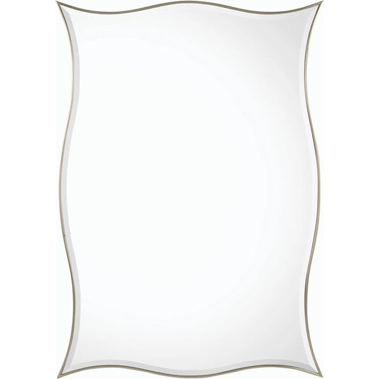 Silver Onda Mirror by John-Richard. Made from unique in a modern style.
