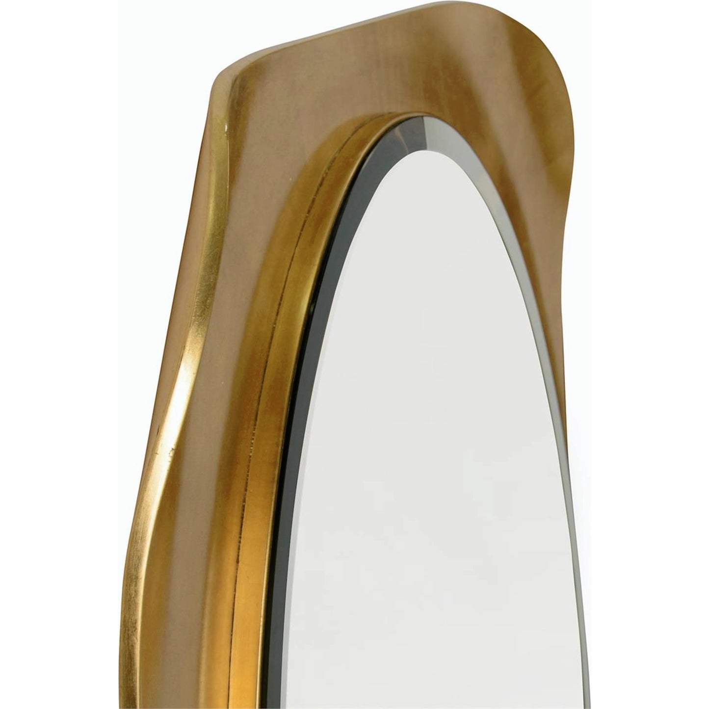 002 SI-2170715 | Closeup | Gold Forma Mirror by John-Richard. Made from unique in a modern style.