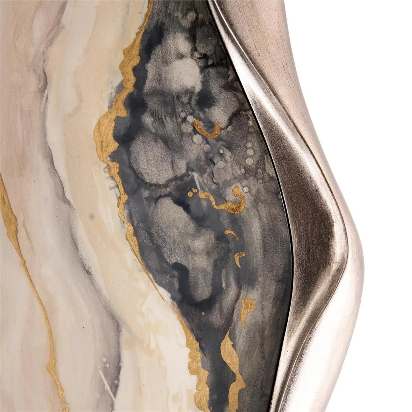 004 SI-2170423 | Closeup | Dirillo Grey Agate Mirror by John-Richard. Made from unique in a modern style.