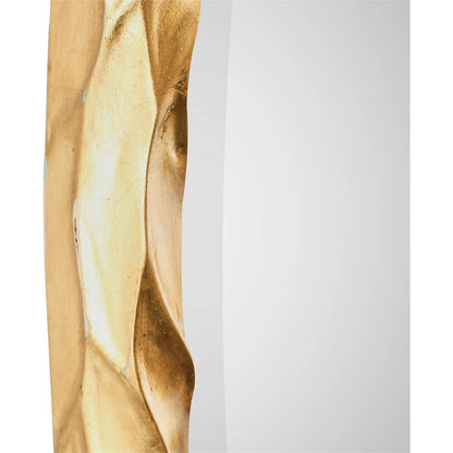 Gilded Loop Mirror by John-Richard in gold coast. Made from unique in a transitional style.