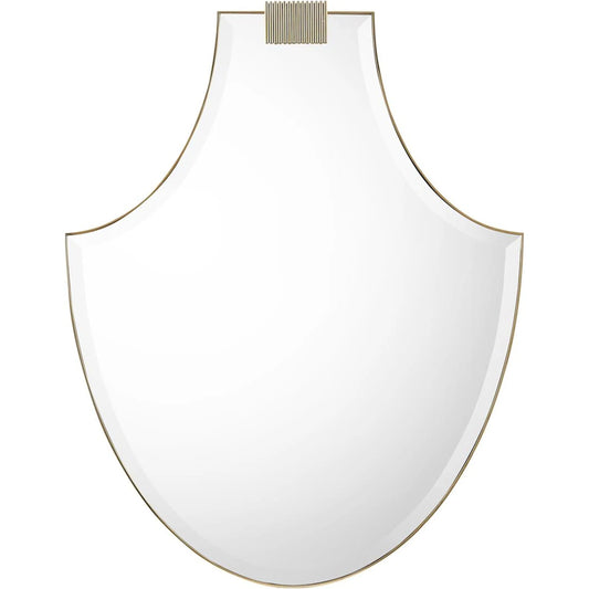 Scale Mirror by John-Richard in polished brass. Made from unique in a unique style.