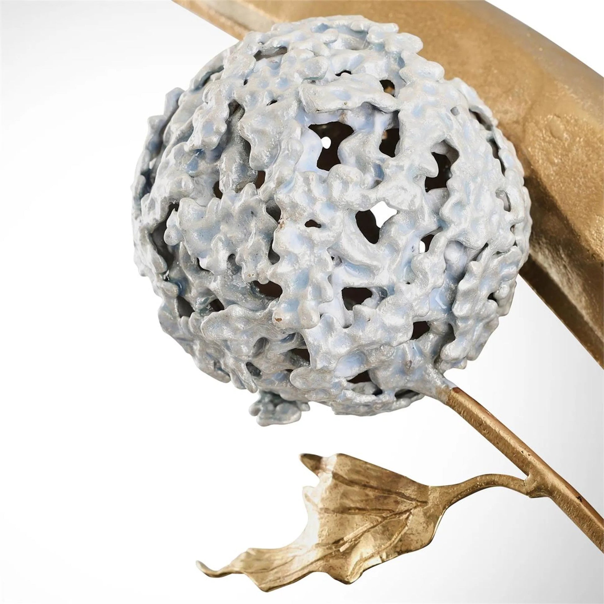 Hydrangea Mirror by John-Richard. Made from unique in a transitional style.