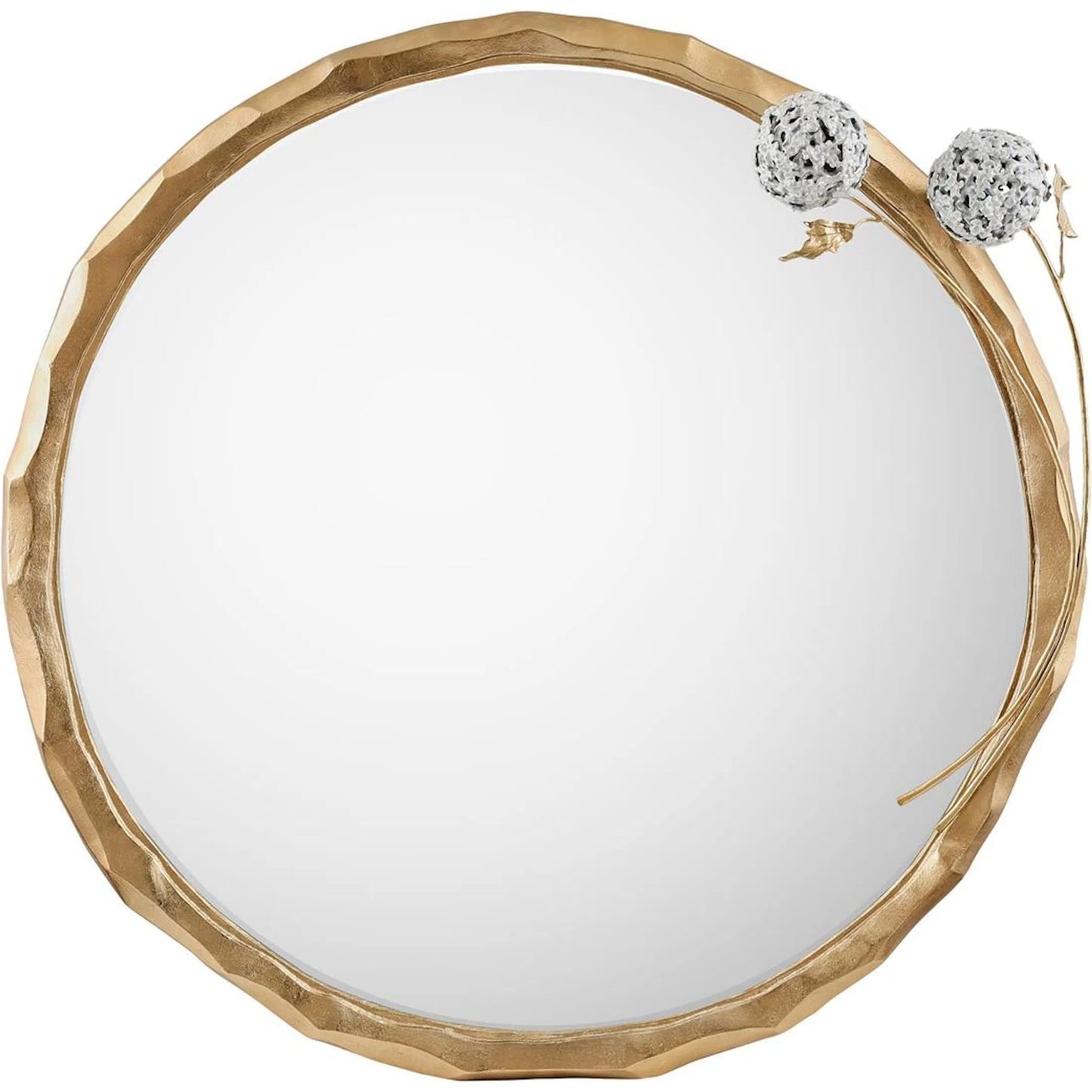 001 SI-2373385 | Primary Silo | Hydrangea Mirror by John-Richard. Made from unique in a transitional style.