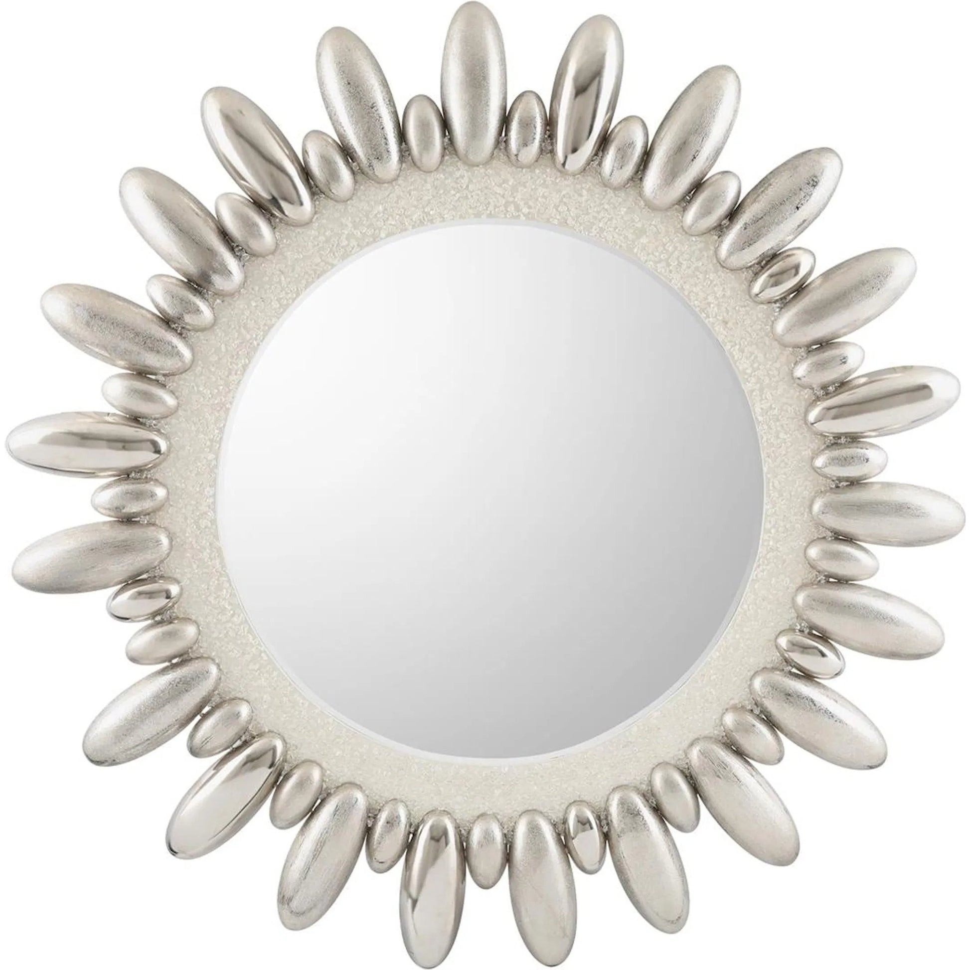 Celestial Mirror by John-Richard in glass, nickel and nickel. Made from brass, steel in a modern style.