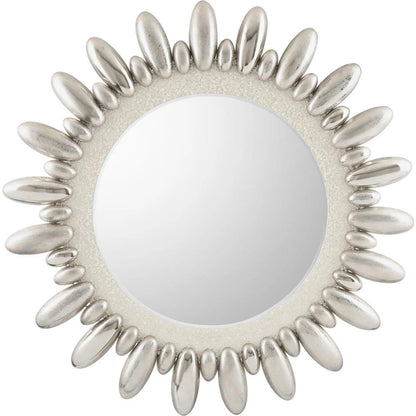 Celestial Mirror by John-Richard in glass, nickel and nickel. Made from brass, steel in a modern style.