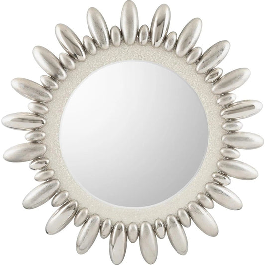 Celestial Mirror by John-Richard in glass, nickel and nickel. Made from brass, steel in a unique style.