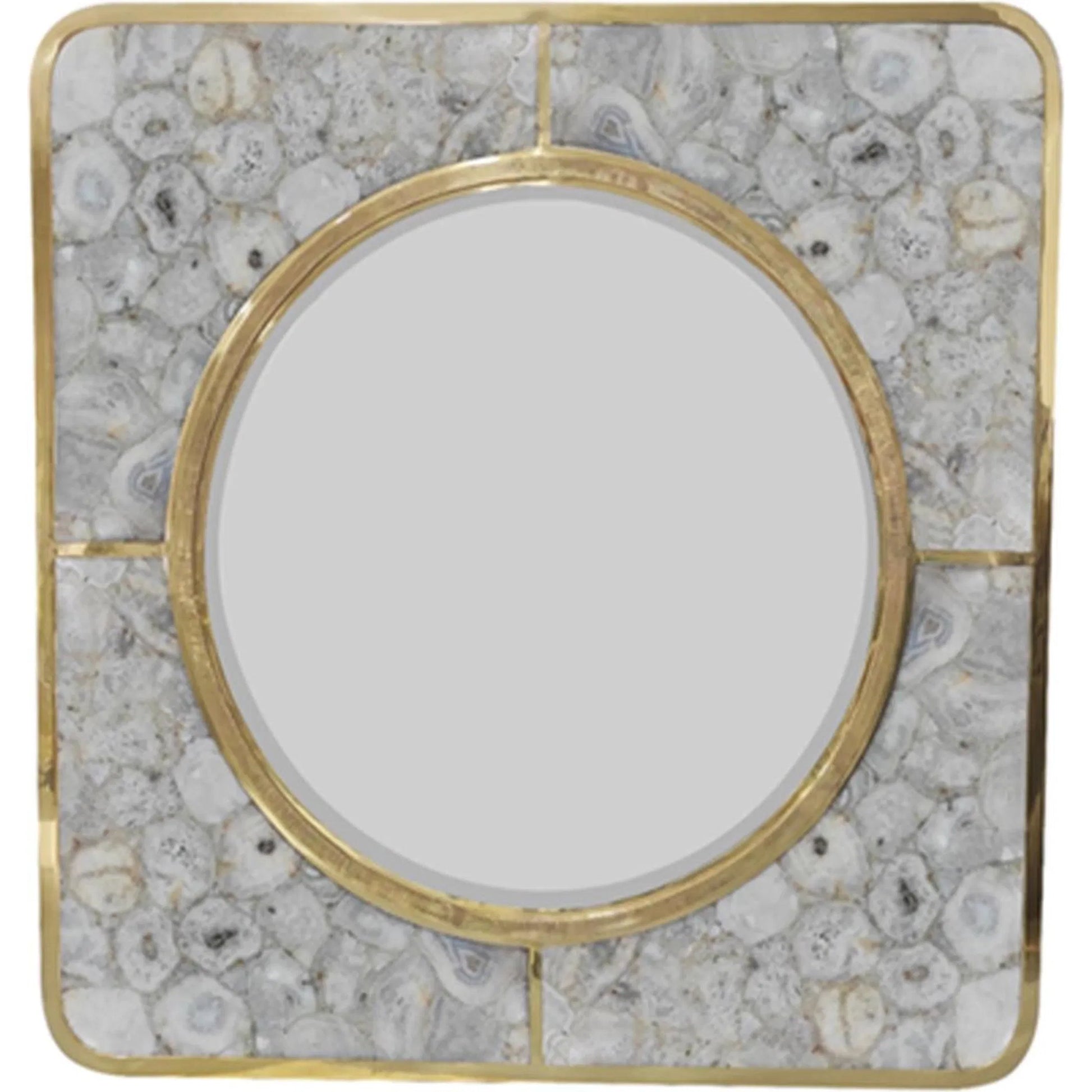 Sonora Mirror by John-Richard in polished brass. Made from unique in a eclectic & global style.