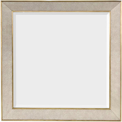 Nobilis Mirror by John-Richard in portici white, gold coast. Made from unique in a transitional style.