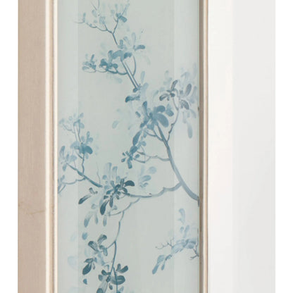Midwinter Mirror by John-Richard in blue, inca silver. Made from unique in a traditional style.