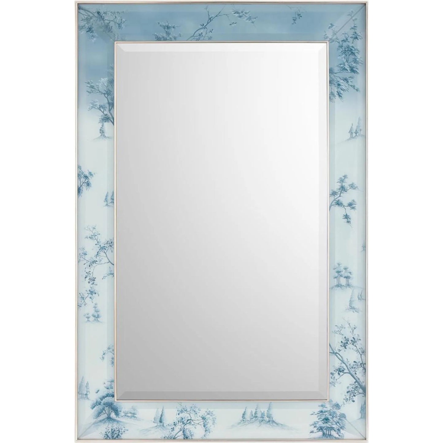 001 SI-2373588 | Primary Silo | Midwinter Mirror by John-Richard in blue, inca silver. Made from unique in a traditional style.