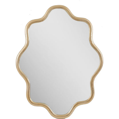 Rhythm Mirror by John-Richard in champagne. Made from unique in a transitional style.