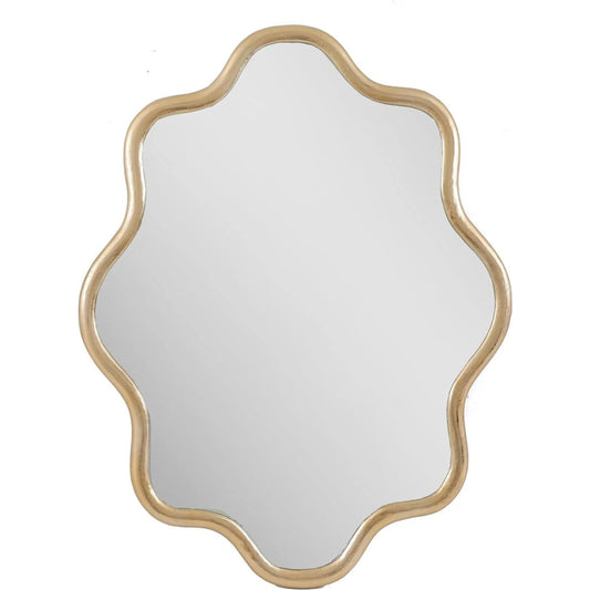 Rhythm Mirror by John-Richard in champagne. Made from unique in a unique style.
