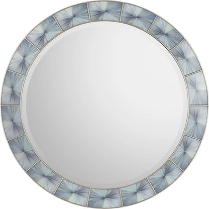Marqueterie Mirror by John-Richard. Made from unique in a unique style.