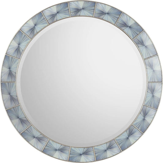 Marqueterie Mirror by John-Richard. Made from unique in a unique style.