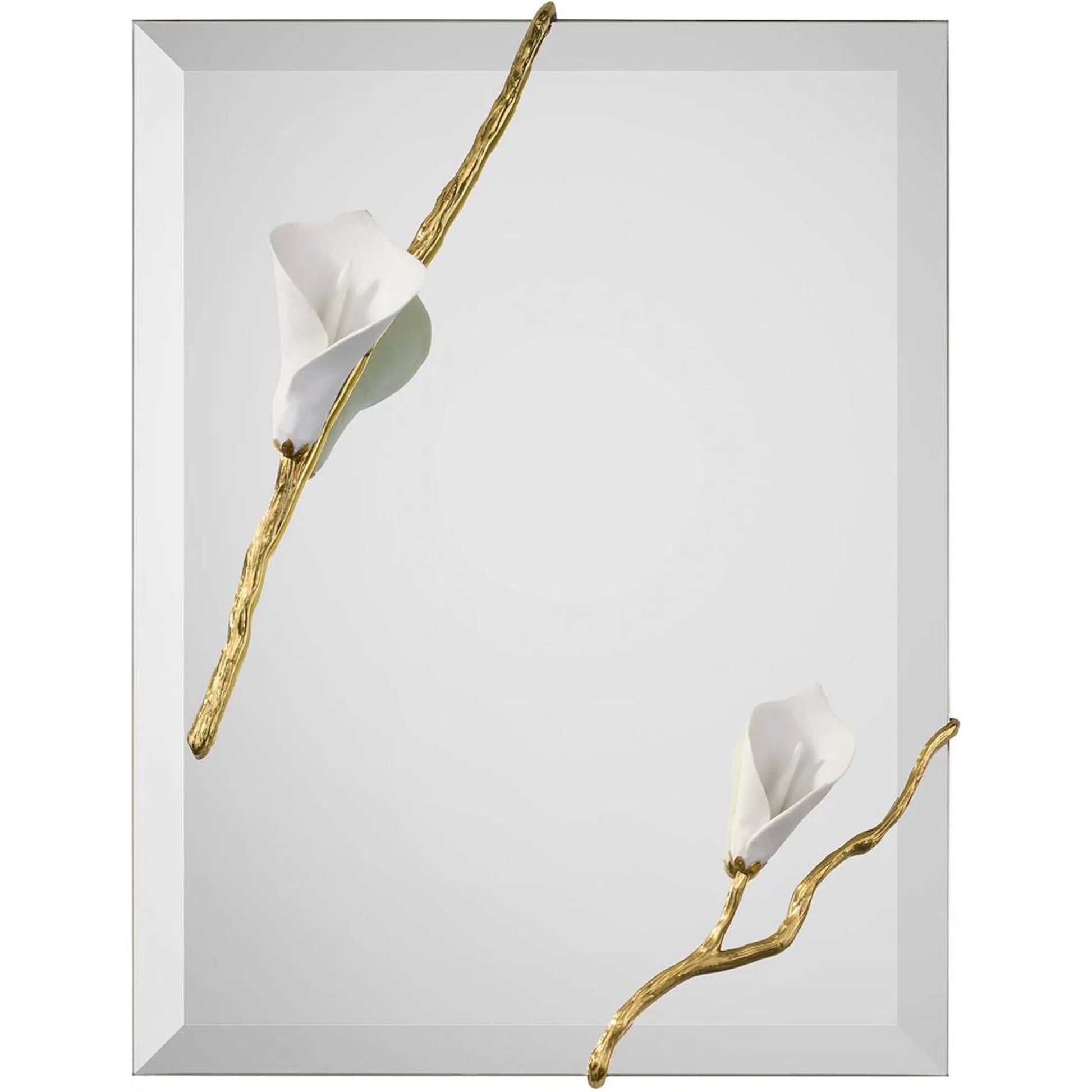 Rectangular Wallflower Mirror by John-Richard. Made from unique in a unique style.