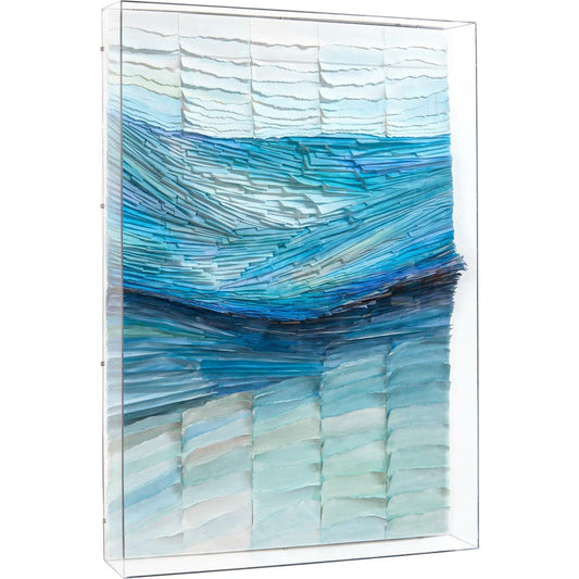 Tony Fey's Crashing Waves by John-Richard in blue, green. Made from acrylic in a unique style.