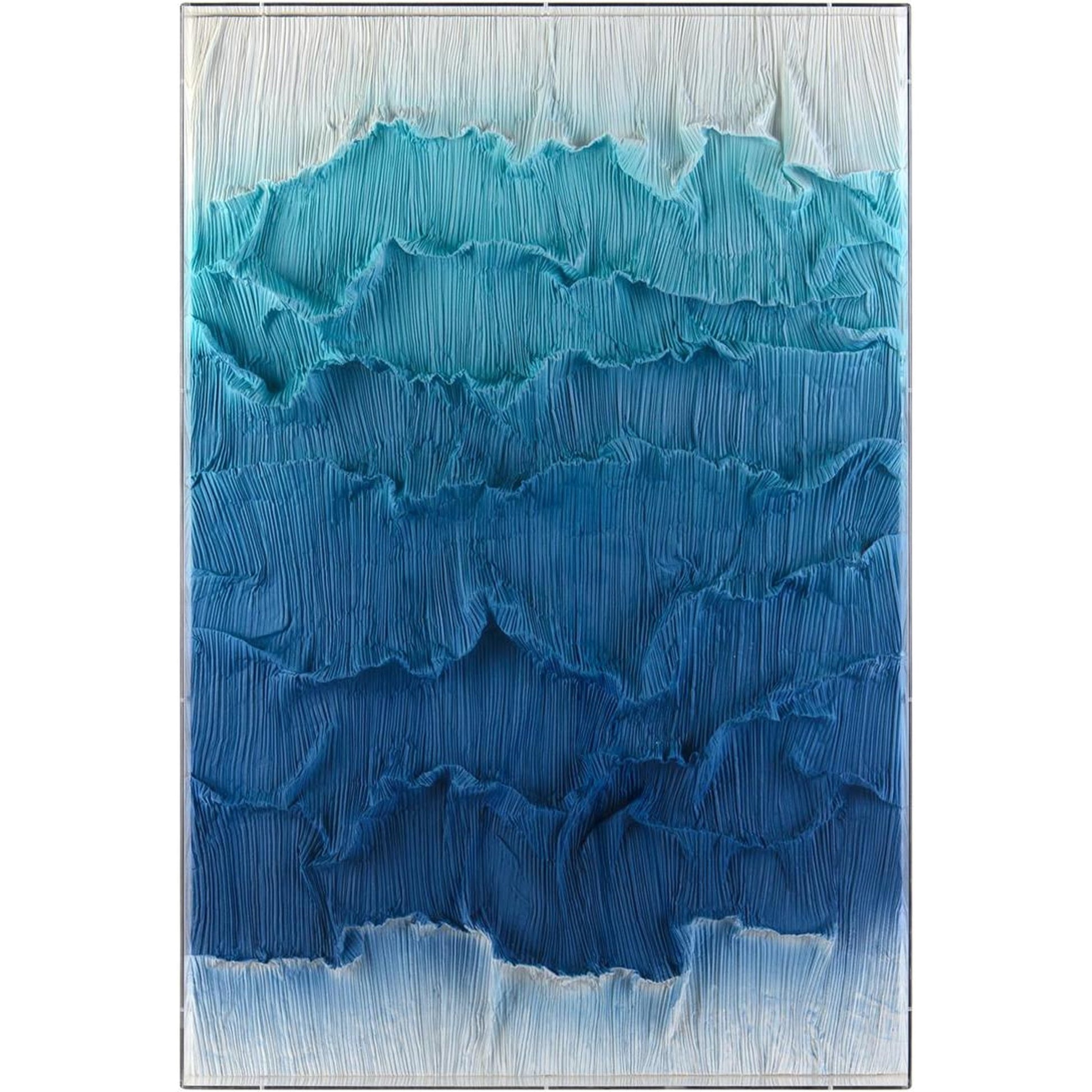 Tony Fey's Ombre Waves I by John-Richard in acrylic. Made from unique in a coastal style.