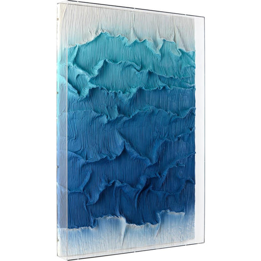 Tony Fey's Ombre Waves I by John-Richard in acrylic. Made from unique in a coastal style.