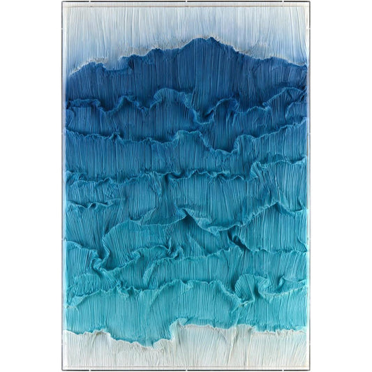 Tony Fey's Ombre Waves II by John-Richard in acrylic. Made from unique in a coastal style.