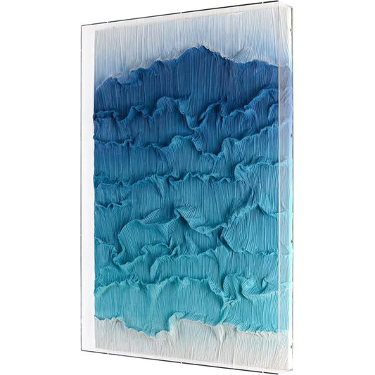 Tony Fey's Ombre Waves II by John-Richard in acrylic. Made from unique in a coastal style.