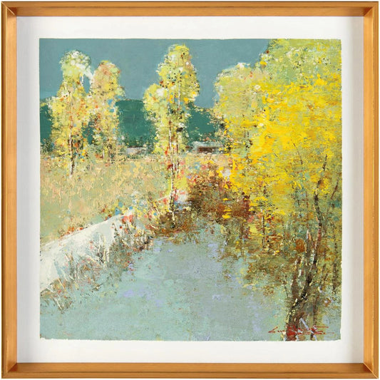Liu Mengzhou's Riverside Reverie by John-Richard. Made from unique in a modern style.